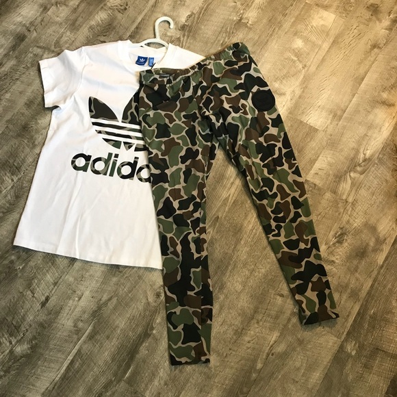 دش adidas camo shirt womens 